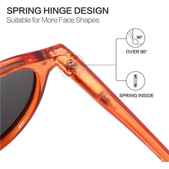 Polarized Round Sunglasses, Stylish Sunglasses for Men and Women Retro Classic main image 6